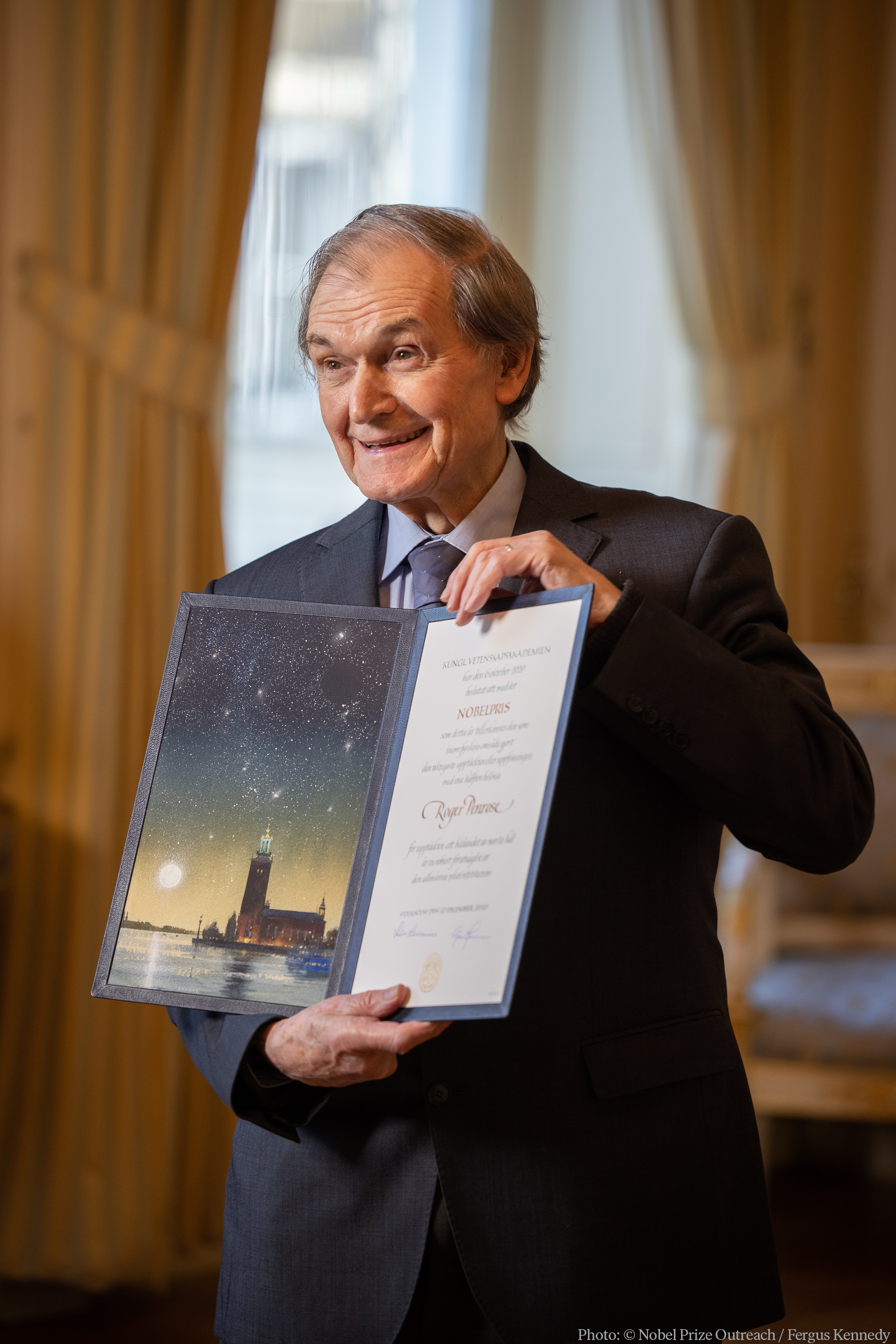 Roger Penrose joint winner of the 2020 Nobel Prize for Physics